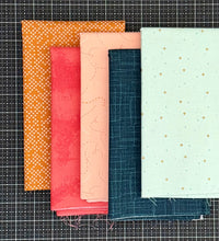 Load image into Gallery viewer, Folk Blooms Throw Quilt Kit - 2 Options: Solid or Print Fabric