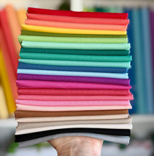 Load image into Gallery viewer, DESTASH Rainbow Roll Confetti Cotton Solid Fat Eighths Fabric Bundle