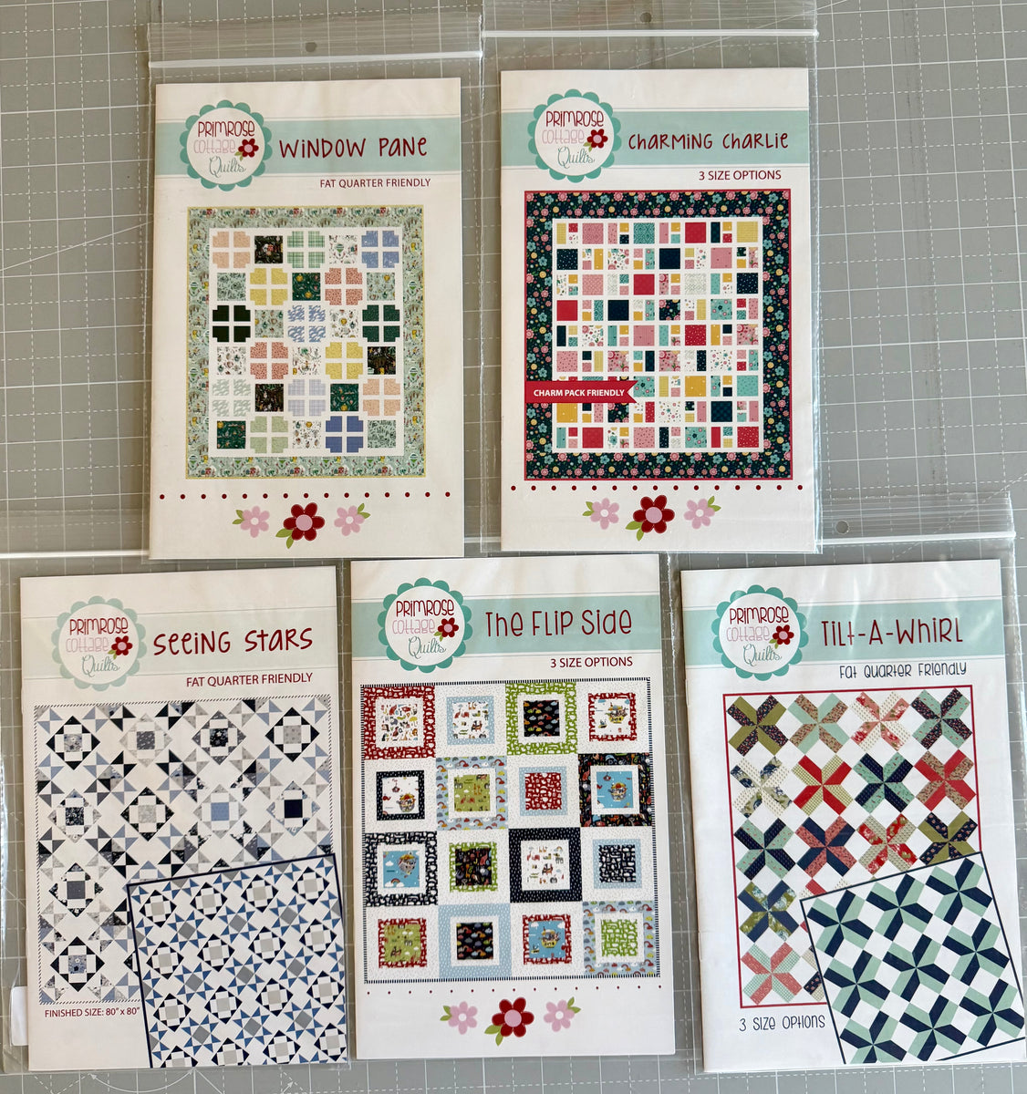 DESTASH 5 Pattern Pack by Lindsey Weight for Primrose Cottage Quilts ...