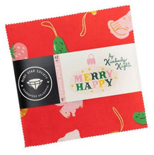 Load image into Gallery viewer, Merry Happy 5" Square Charm Pack by Kimberly Knight of Ruby Star Society for Moda Fabrics
