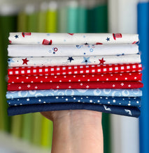Load image into Gallery viewer, Patriotic Quilted Bow Kit - Red White and Blue -Brooklyn Dawn Quilt Co.