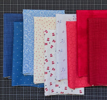 Load image into Gallery viewer, America Patriotic Half Yard Bundle Custom Curated by Sewcial Stitch