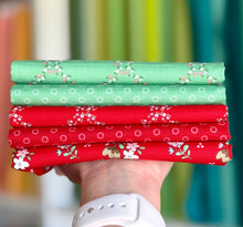 Load image into Gallery viewer, Whimsical Woodland Red And Green Fat Quarter Bundle by Tasha Noel for Riley Blake Designs