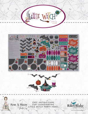 Little Witch Halloween Party Felt Accessories Panel by Jennifer Long for Riley Blake Designs
