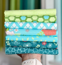 Load image into Gallery viewer, Honeyed Horizon Green And Blue Fat Quarter Bundle by Keri Anguiano for Moda Fabrics