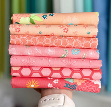 Load image into Gallery viewer, Honeyed Horizon Coral And Peach Fat Quarter Bundle by Keri Anguiano for Moda Fabrics