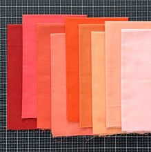 Load image into Gallery viewer, Hey Pumpkin Orange Riley Blake Confetti Cotton Solid Fat Quarter Bundle Custom Curated by Sewcial Stitch