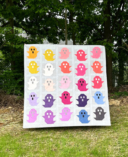 Multicolored Ghost Quilt Kit by Sewcial Stitch, Throw Size