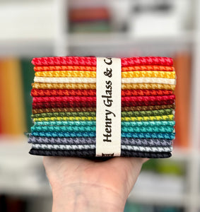 Houndstooth Rainbow Fat Quarter Bundle By Henry Glass
