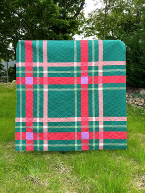 Upscale Plaid Throw Quilt Kit - Pattern by Lo and Behold Stitchery