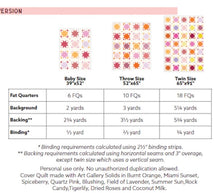 Load image into Gallery viewer, Heirloom Sky Sitara Quilt Kit Pattern By Modern Charm Stitchery 3 Size Options