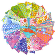 Load image into Gallery viewer, Kaffe Fasset Collective Sorbet Pastel Charm Pack 5" x 5" Squares Free Spirit Fabrics