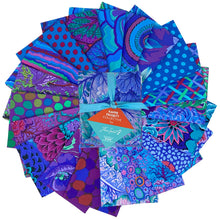 Load image into Gallery viewer, Kaffe Fasset Collective Royal Blue Charm Pack 5" x 5" Squares Free Spirit Fabrics