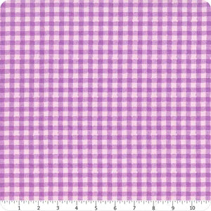 Strength In Lavender Purple Gingham Fabric by Riley Blake Designs