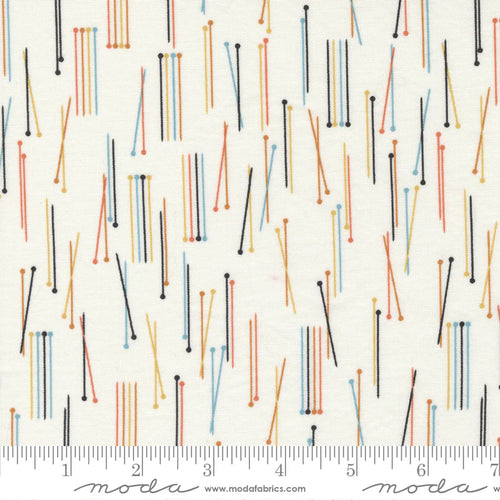 Lazy Afternoon Ivory Needles Fabric by Zen Chic for Moda