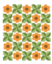 Load image into Gallery viewer, Lullaby Garden Modern Quilt Kit Modern Charm Stitchery Baby and Throw Options-White