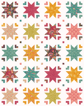 Load image into Gallery viewer, Heirloom Sky Sitara Quilt Kit Pattern By Modern Charm Stitchery 3 Size Options