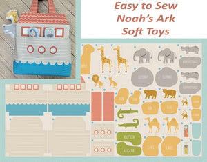 Noah's Ark Fabric Toy Panel by Stacy Iest Hsu for Moda Fabrics