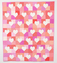 Load image into Gallery viewer, Patchwork Hearts Throw Quilt Kit
