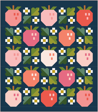Pineberry Navy Blue Quilt Kit - Pattern by Pen and Paper Patterns