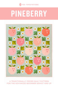 Pineberry Navy Blue Quilt Kit - Pattern by Pen and Paper Patterns