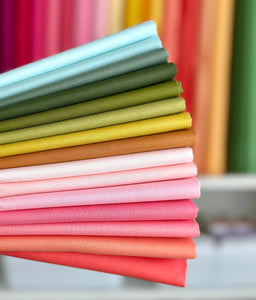 Pineberry Confetti Cotton Solid Fat Quarter Bundle Custom Curated by Sewcial Stitch