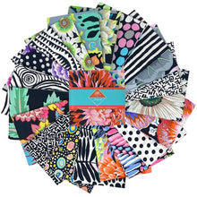Load image into Gallery viewer, Kaffe Fasset Collective Polaris Black Charm Pack 5" x 5" Squares Free Spirit Fabrics
