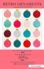 Load image into Gallery viewer, Retro Ornaments Christmas Throw Quilt Kit - Pattern by Lo and Behold Stitchery