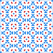 Load image into Gallery viewer, Patriotic Swizzle Solid Quilt Kit by Sewcial Stitch 3 size options