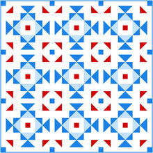 Load image into Gallery viewer, Patriotic Swizzle Solid Quilt Kit by Sewcial Stitch 3 size options