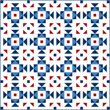 Load image into Gallery viewer, Patriotic Swizzle Solid Quilt Kit by Sewcial Stitch 3 size options