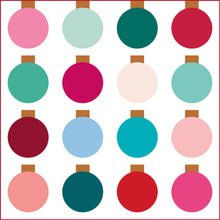 Load image into Gallery viewer, Retro Ornaments Christmas Throw Quilt Kit - Pattern by Lo and Behold Stitchery