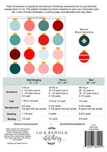 Load image into Gallery viewer, Retro Ornaments Christmas Throw Quilt Kit - Pattern by Lo and Behold Stitchery