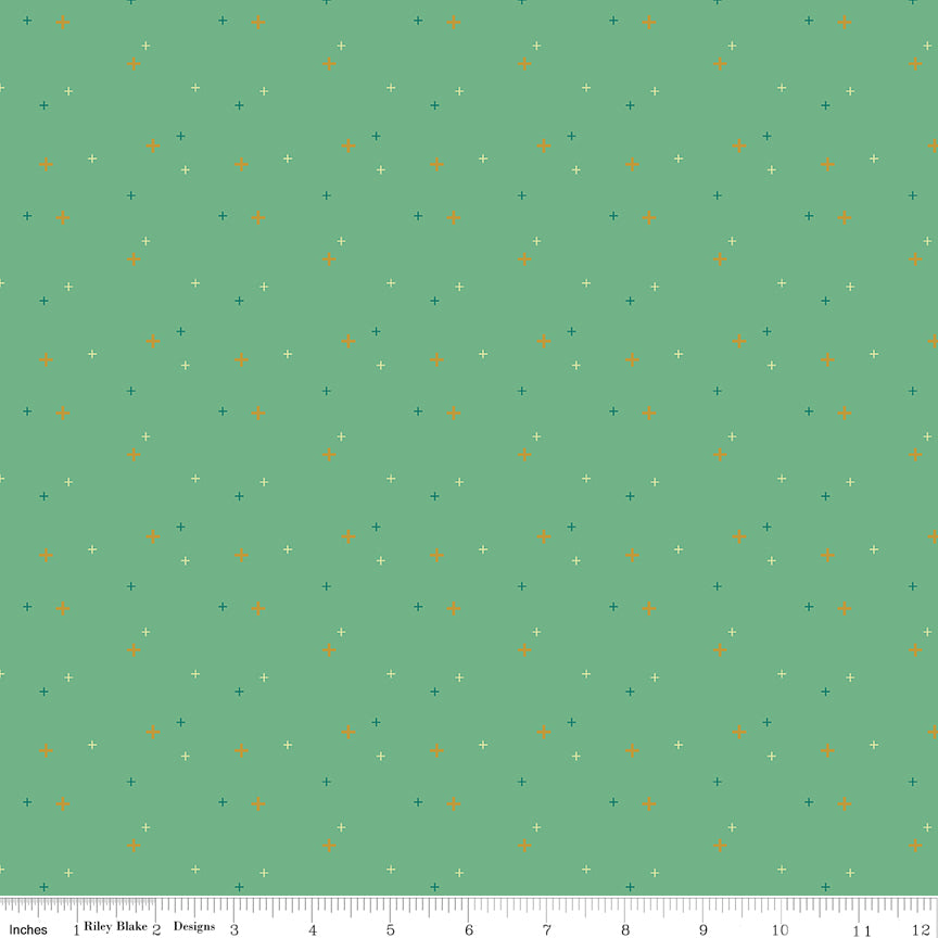 Sparkler Alpine Green Fabric by Melissa Mortenson for Riley Blake Designs