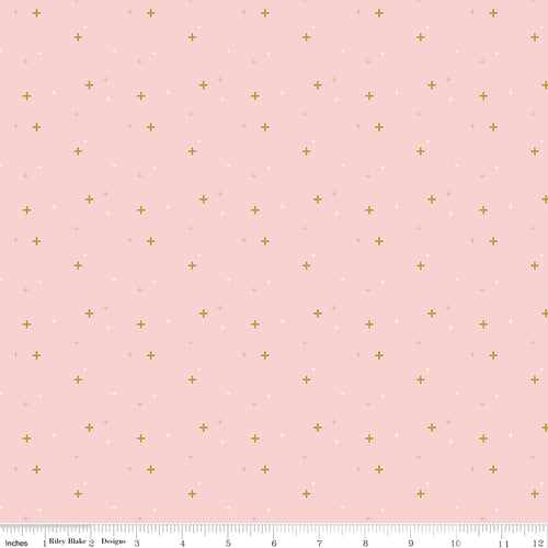 Sparkler Baby Pink Fabric by Melissa Mortenson for Riley Blake Designs