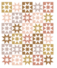 Load image into Gallery viewer, Shimmer Sky Butterscotch Quilt Kit Small and Large Throw Options