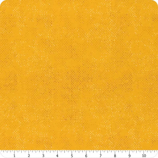 Spotted Buttercup Yellow Fabric by Zen Chic for Moda Fabrics