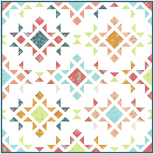 Load image into Gallery viewer, Honeyed Horizon Star Blast Quilt Kit by Sewcial Stitch 3 size options
