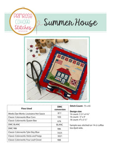 Summer House Cross Stitch Pattern by Lindsey Weight of Primrose Cottage Stitches