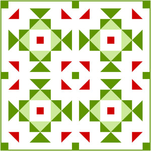 Swizzle Christmas Solid Quilt Kit by Sewcial Stitch 3 size options