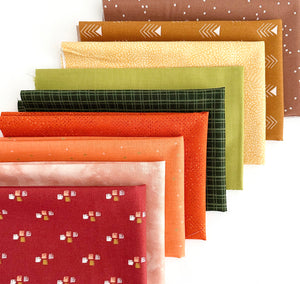 Swizzle Fat Quarter Fall Throw Size Quilt Kit by Sewcial Stitch