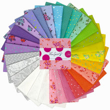 Load image into Gallery viewer, Tula Pink True Colors Rainbow Charm Pack Free Spirit Fabrics