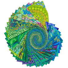 Load image into Gallery viewer, Tidal Green Jelly Roll 2.5" Fabric Strips by Kaffe Fasset for Free Spirit Fabrics (Copy)
