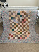 Load image into Gallery viewer, FREE SHIPPING Vintage Patchwork Quilt Size 69&quot; x 82&quot;