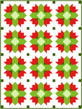 Load image into Gallery viewer, Christmas Tulip Twist Modern Quilt Kit by Sewcial Stitch Throw Size Quilt