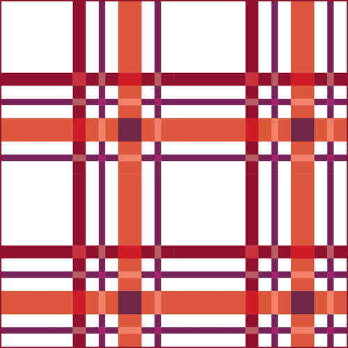 Upscale Plaid Fall Throw Quilt Kit - Pattern by Lo and Behold Stitchery