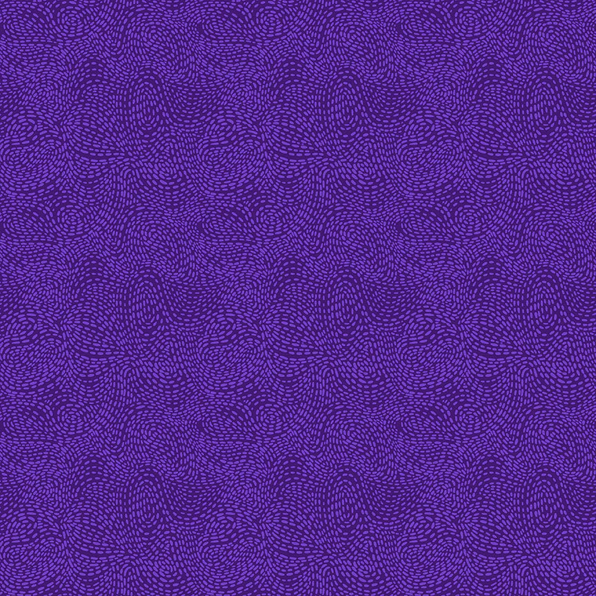 Waved Forest Grape Purple Blender Fabric by Paintbrush Studios