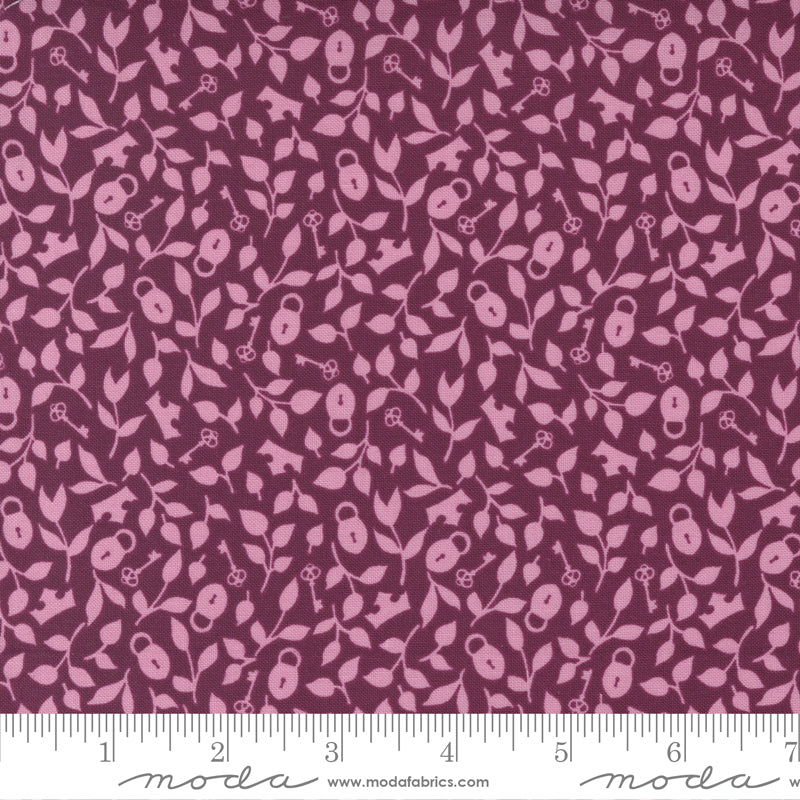 Wild Meadow Purple Crown And Vines Fabric by Sweetfire Road for Moda