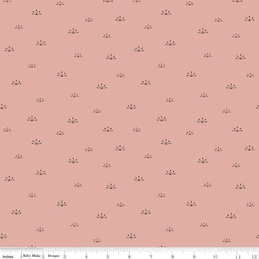 Winged Medley Dusty Rose Fabric by Katherine Lenius For Riley Blake Designs
