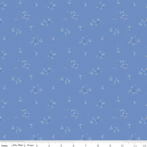 Yacht Club Blue Bubbles Fabric by Amanda Niederhauser for Riley Blake Designs